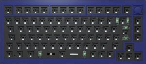 Keychron Q1 Barebone ISO Knob, gaming keyboard (blue, hot-swap, aluminum frame, RGB) 1