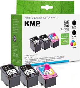 KMP TUSZ DO DRUKAREK ATRAMENTOWYCH, ZESTAW H77V CZARNY, CYJAN, MAGENTA, ŻÓŁTY 1