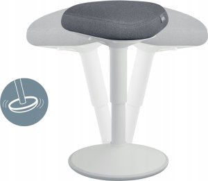 Leitz Stołek Ergo Do Aktywnego Siedzenia Z Wygodnym Siedziskiem, Szary (65440085) 4