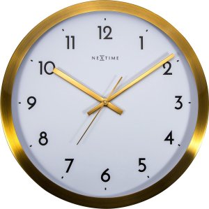 Nextime Zegar Ścienny Arabic Biało Złoty 44 Cm (2523Gw) 1