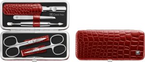 no name Zestaw do manicure Zwilling Classic Inox czerwone etui 5 elementów 1