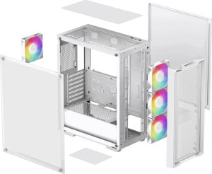Obudowa Deepcool CC560 Mesh V2 ARGB biała (R-CC560-WHAMA4-G-2) 11