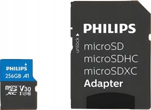 Karta Philips Ultra Pro MicroSDXC 256 GB Class 10 UHS-I/U3 A1 V30 (FM25MP65B/00) 1
