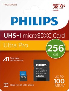 Karta Philips Ultra Pro MicroSDXC 256 GB Class 10 UHS-I/U3 A1 V30 (FM25MP65B/00) 2