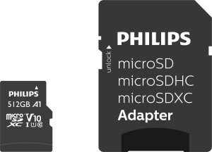 Karta Philips Ultra Speed MicroSDXC 512 GB Class 10 UHS-I/U1 A1 V10 (FM51MP45B/00) 1