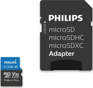 Karta Philips Ultra Pro MicroSDXC 512 GB Class 10 UHS-I/U3 A1 V30 (FM51MP65B/00) 3