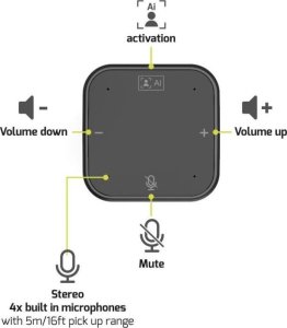 PORT D-ESIGNS 902004 D-ESKTOP CONFERENCE TOWER 2K 9