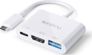 PURELINK IS270 PREMIUM ADAPTER USB-C NA HDMI, USB-C, USB-A - 0,10M (BIAŁY) 3