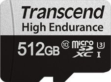 Karta Transcend 350V MicroSDXC 512 GB Class 10 UHS-I/U3  (TS512GUSD350V) 1