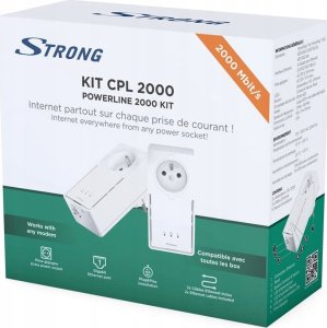 Strong zestaw 2 adapterów Powerline 2000 DUO FR/ 2000 Mbit/s, biały (POWERL2000DUOFR) 5