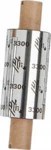 zebra Wax/Resin Ribbon, 84mmx74m (3.31inx242ft), 3300; Standard, 12mm (0.5in) core, 12/box 1