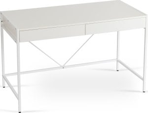 Biurko Toaletka Biała Z Szufladami Biurowe Prostokątne ALLY 9