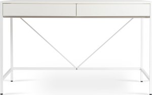 Biurko Toaletka Biała Z Szufladami Biurowe Prostokątne ALLY 10