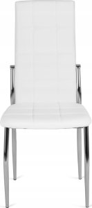 Zestaw 6x Krzesło Kuchenne Jadalni Kuchni Salonu Białe Ekoskóra MOLLY 8