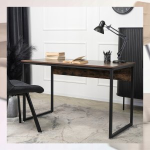 Biurko Loft Industrialne Drewniane ROSS Dąb Rustykalny Vintage 3