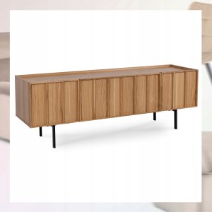 BogFran Szafka RTV 160 Trzydrzwiowa Loft Dąb BERGAMO Nowoczesna Do Salonu i Sypialni 4