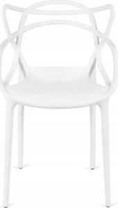 Zestaw 4x Krzesło Ażurowe Plastikowe Do Salonu Jadalni Kuchni Białe CELTIC 11