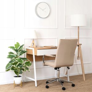 Biurko Małe Z Szufladami Loft Dla Dziecka Młodzieżowe Wąskie Dąb Białe MORI 7