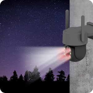 SOLARNA KAMERA WIFI 4MPX SMART ZEWNĘTRZNA OBROTOWA IP BEZPRZEWODOWA SZARA EUROLOOK K-12 8