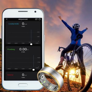 Smart Ring Rubicon R06 r. 11 Srebrno-złoty 3