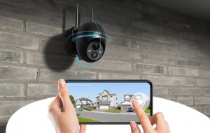Kamera IP EASYCAM ieGeek Bezprzewodowa kamera zewnętrzna WiFi 3MP ZS-GX1S czarna 5