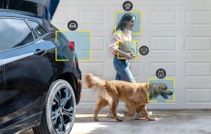 ieGeek Bezprzewodowa kamera zewnętrzna WiFi 5MP Biała z panelem solarnym 6