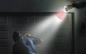 ieGeek Bezprzewodowa kamera zewnętrzna WiFi 5MP Biała z panelem solarnym 7