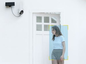 ieGeek Bezprzewodowa kamera zewnętrzna WiFi 5MP Biała z panelem solarnym 8