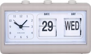 Budzik retro FLIP z datą 2