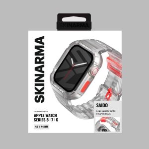 Skinarma pasek+etui Saido 2in1 Apple      Watch 45/44mm przezroczysty/clear 3