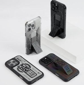 Skinarma etui Kira Kobai iPhone 16 Pro    Max 6.9" Magnetic Charging Grip Stand chrome 12