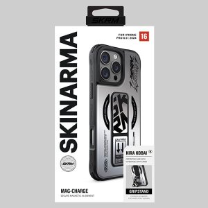Skinarma etui Kira Kobai iPhone 16 Pro    Max 6.9" Magnetic Charging Grip Stand chrome 5