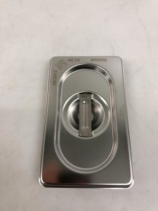 Låg 1/9 GN 17.6x10.8x3 cm Rustfri stål til Kantine 1/9 GN,1 stk 2