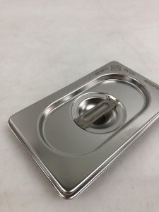 Låg 1/9 GN 17.6x10.8x3 cm Rustfri stål til Kantine 1/9 GN,1 stk 3