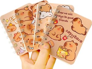 Zestaw Notesów Notatników W Linie Kapibara 4szt A7 3