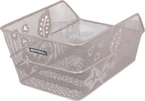 Kosz na bagażnik  BASIL CENTO FLOWER REAR BASKET, Stalowy, Nude Metallic (NEW 2025) 1