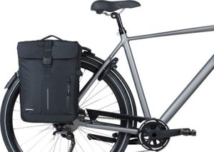 Basil Sakwy MOVE DOUBLE BICYCLE BAG, MIK z adapterem do mocowania, 30L, Black 6
