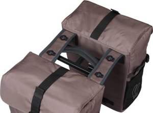 Basil Sakwy MOVE DOUBLE BICYCLE BAG, MIK z adapterem do mocowania, 30L, Brown 5