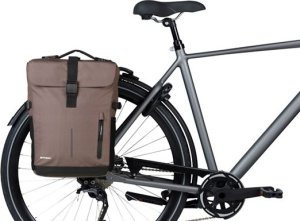 Basil Sakwy MOVE DOUBLE BICYCLE BAG, MIK z adapterem do mocowania, 30L, Brown 6