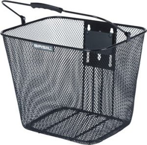 Kosz na kierownicę BASIL BILBAO, BasEasy ze wspornikiem do mocowania na główce ramy 22-25,4 mm , Stalowy, Czarny (NEW 2025) 2