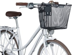 Kosz na kierownicę BASIL BILBAO, BasEasy ze wspornikiem do mocowania na główce ramy 22-25,4 mm , Stalowy, Czarny (NEW 2025) 8