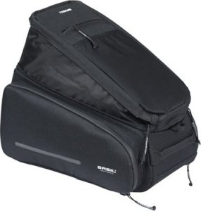 Torba na bagażnik BASIL MOV TRUNK BAG, MIK z adapterem do mocowania, 10-26L, Wodoodporna, Black (NEW 2025) 10