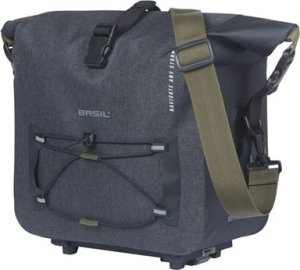 Torba na bagażnik BASIL NAVIGATOR STORM, MIK z adapterem do mocowania, 13L, Wodoodporna, Czarna (NEW 2025) 2