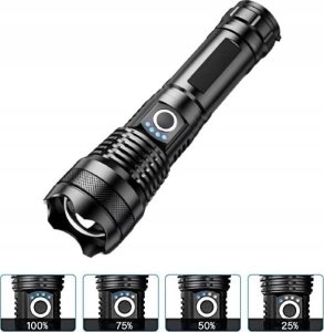 3W mini LED žibintuvėlis - Aliuminis - kišeninis žibintuvėlis su pakabuku 4