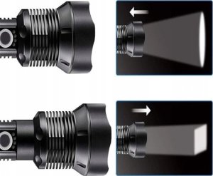 3W mini LED žibintuvėlis - Aliuminis - kišeninis žibintuvėlis su pakabuku 6