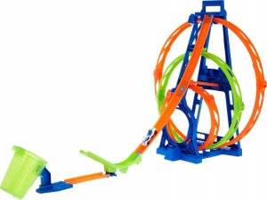 Mattel Hot Wheels Potrójna pętla Zestaw SKOCZNIA WYRZUTNIA HMX38 1