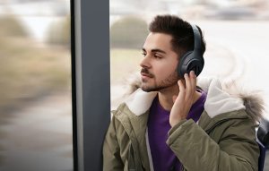 Bezprzewodowe słuchawki Haylou S30 ANC (granatowy) 2