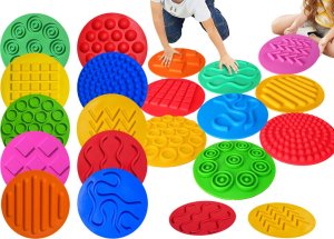 Sylikonowe Dyski Plansze Sensoryczne Kolorowe 10cm 1