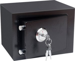 Domowy Sejf Na Kluczyk Stalowy Czarny 35x25x25cm 2