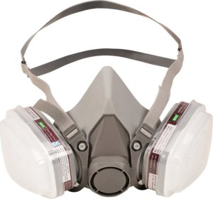 Maska Półmaska Przeciwpyłowa  Lakiernicza 2 Filtry Węglowe 3